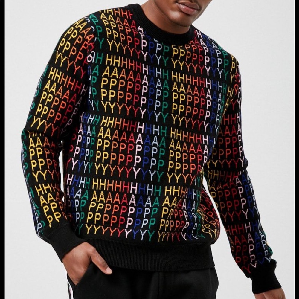 🛍MEN’s Forever 21 Happy Knit Sweater🛍